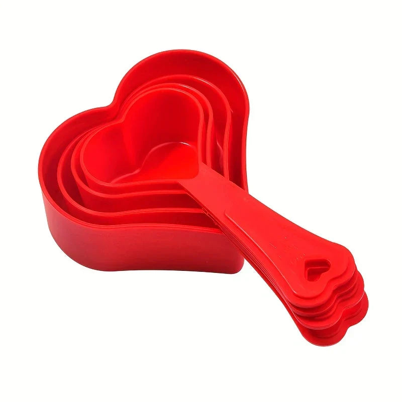 Heart Shaped Measuring Spoons Set (4 Piece)