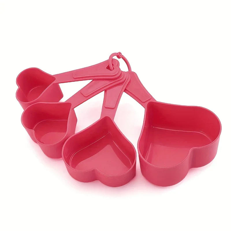 Heart Shaped Measuring Spoons Set (4 Piece)