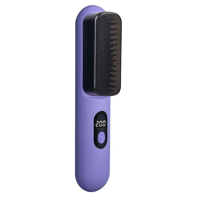 Heated Hair Styling Straightening Brush