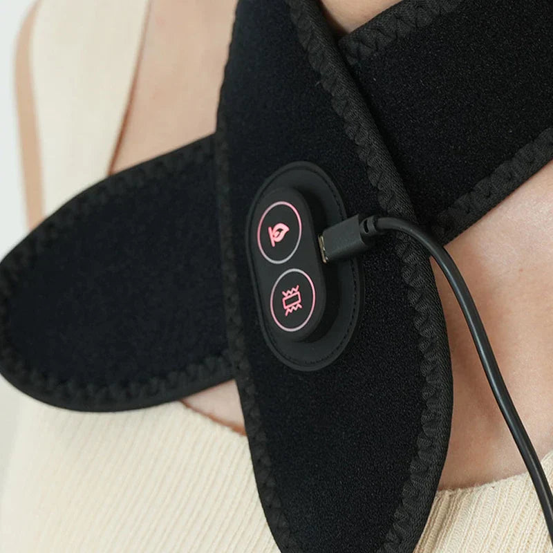 Heated Neck Brace Wrap Support Pad