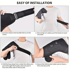 Heated Shoulder Brace Wrap for Pain Relief