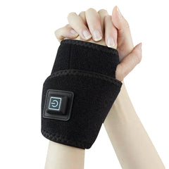 Wrist Brace - Wrap worn on a wrist, demonstrating secured fit around the joint