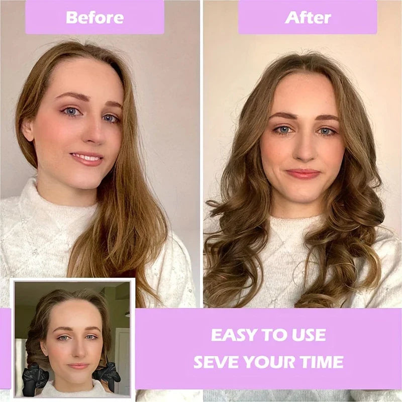 Heatless Hair Curling Rod Headband Rollers