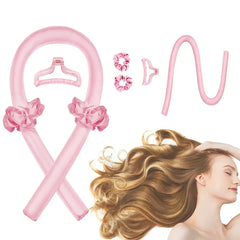 heatless curling rod headband worn overnight