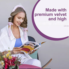 heatless hair curling rod headband with fabric ties