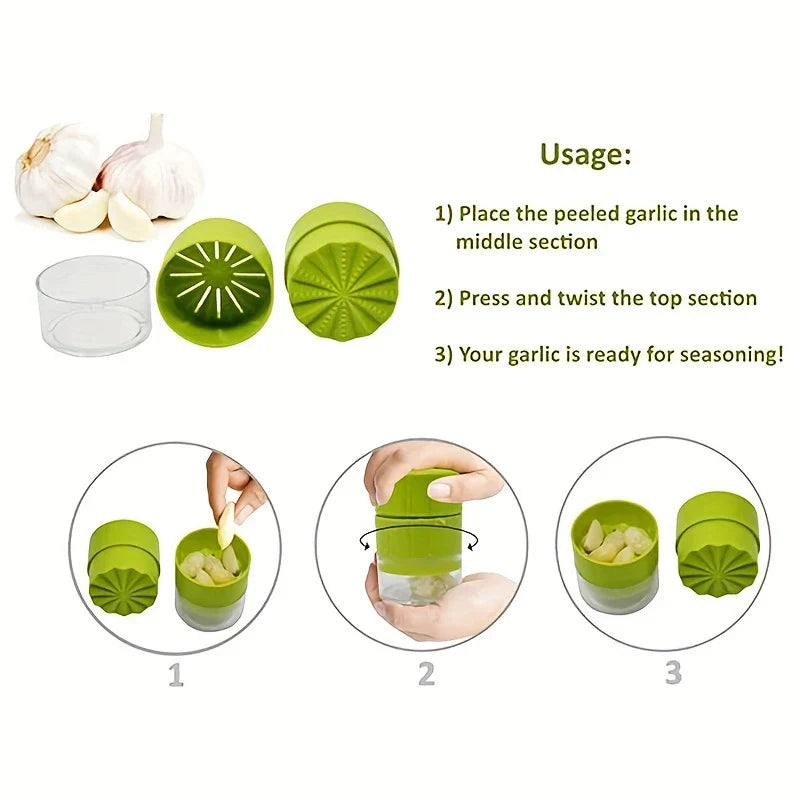 Heavy Duty Stainless Steel Garlic Press Mincer