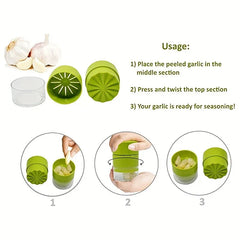 Heavy Duty Stainless Steel Garlic Press Mincer