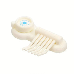 Heavy duty suction cup hooks mounted on a bathroom tile wall holding a towel