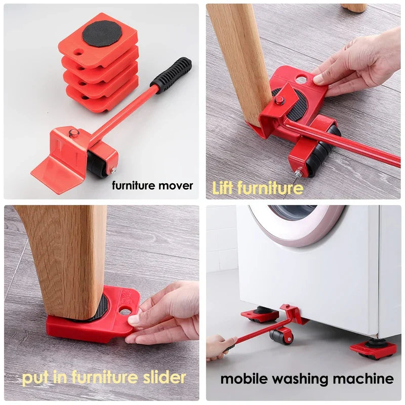Heavy Furniture Lifter Mover Tool Set Sliders
