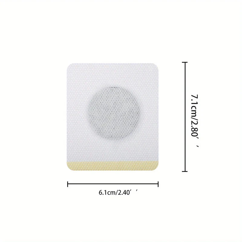 Slimming Patch - Single patch with dimension markings showing 6.1cm width and 7.1cm height