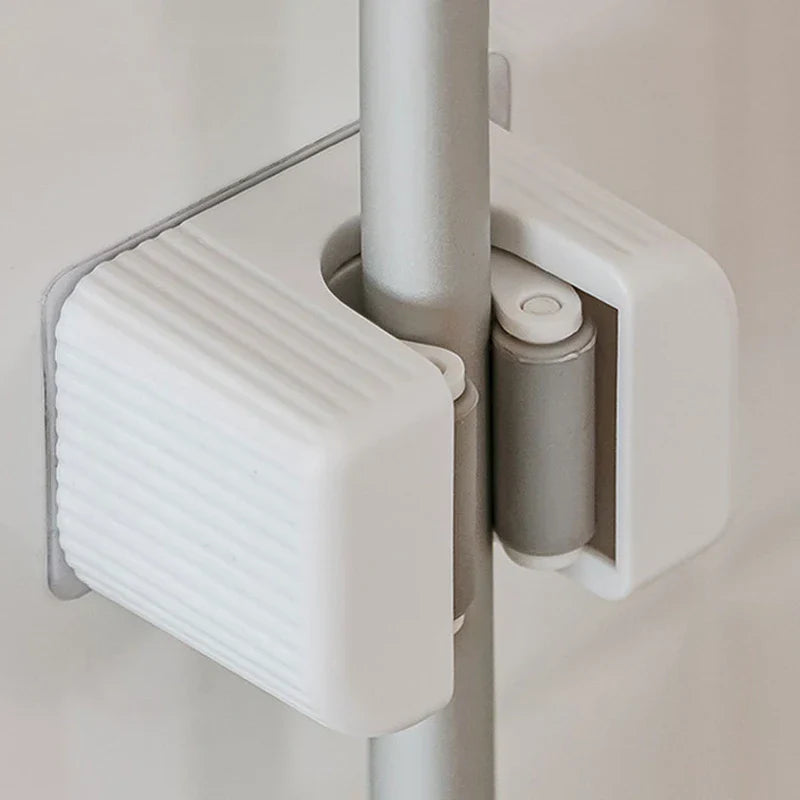 Hexagon Wall Mount Mop Broom Holder