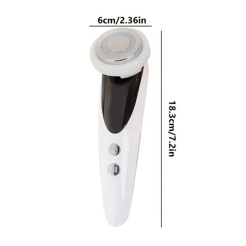 High Frequency Facial Wand - White handheld facial beauty device with size dimensions marked, against a plain white background