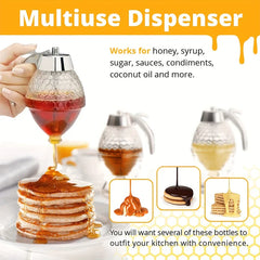 Honey Jar Dispenser with Dipper Stick