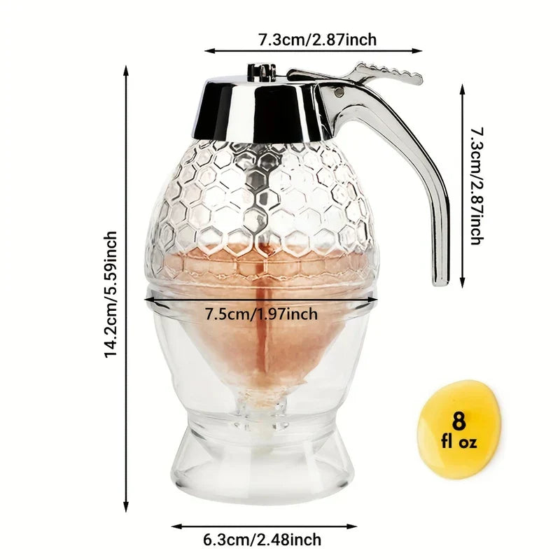 Honey Jar Dispenser with Dipper Stick