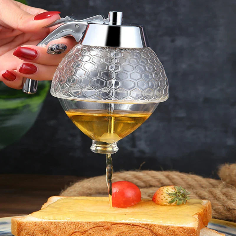 Honey Jar Dispenser with Dipper Stick