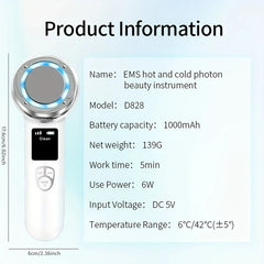 Hot Cold Photon Microcurrent Facial Massager Wand