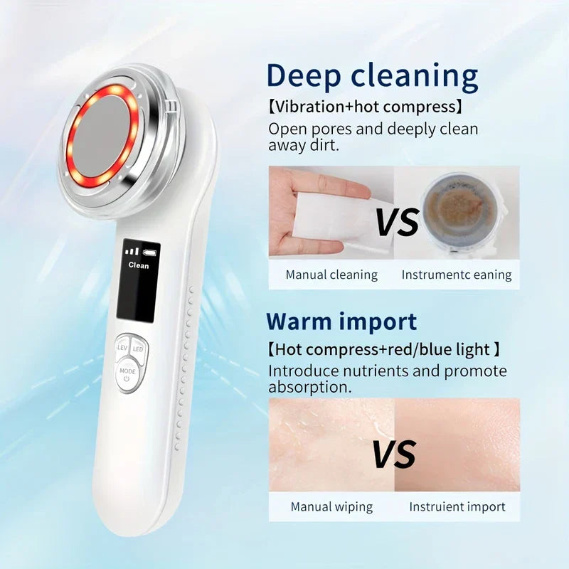 Hot Cold Photon Microcurrent Facial Massager Wand
