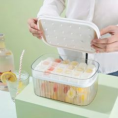 Ice Cube Tray with Lid and Bin
