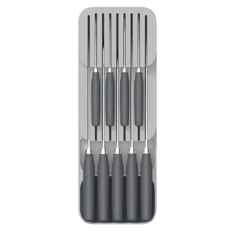 In-Drawer Double Layer Knife Block Organizer