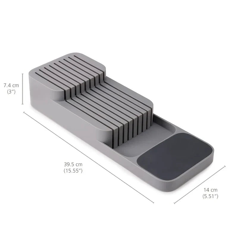 In-Drawer Double Layer Knife Block Organizer