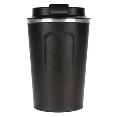 Insulated stainless steel coffee travel mug with lid