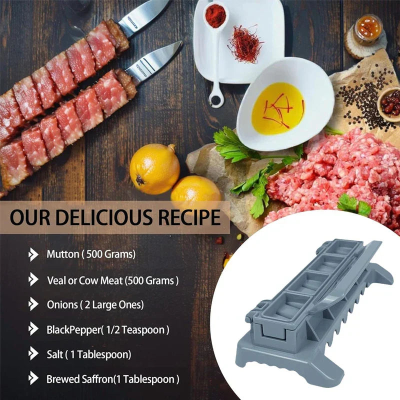 Kebab Skewer Maker Meat Stringer Box Tool