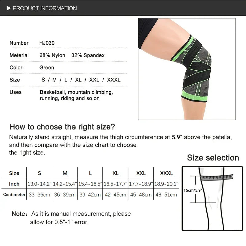 Compression knee sleeve brace
