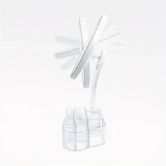 LED Makeup Mirror with Organizer Base USB-Battery