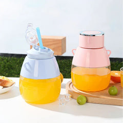 Portable blender bottle with protein shake