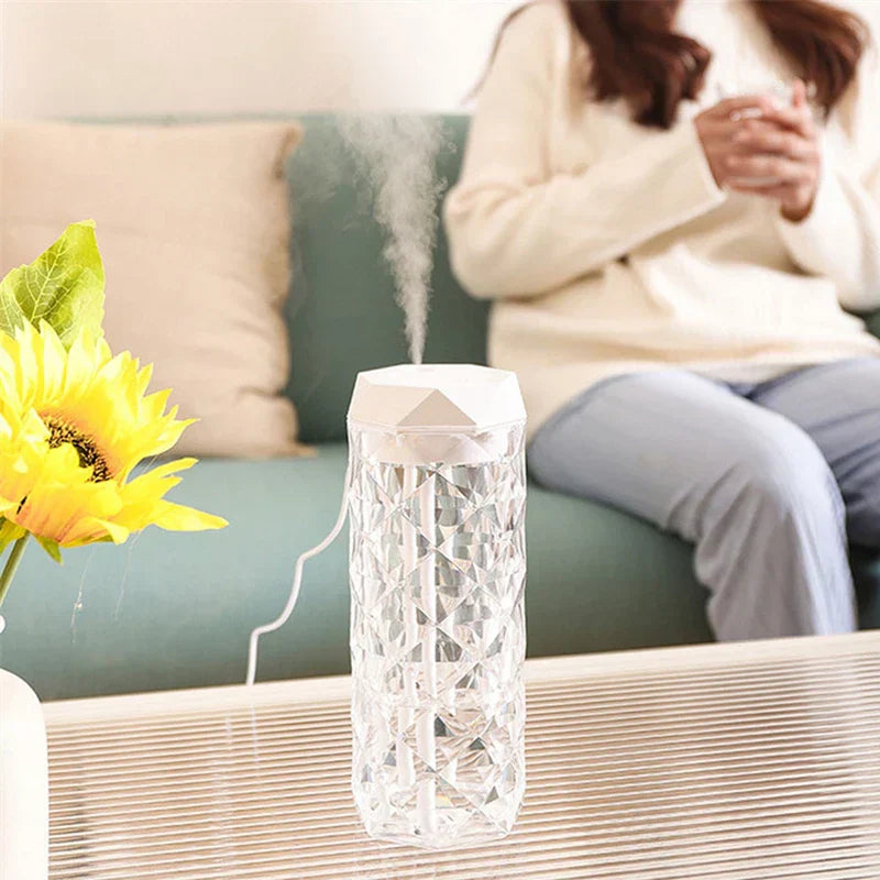 cool mist humidifier with crystal design