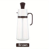 Large Glass Oil Dispenser Bottle Measured Pour Spout