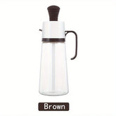 Large Glass Oil Dispenser Bottle Measured Pour Spout