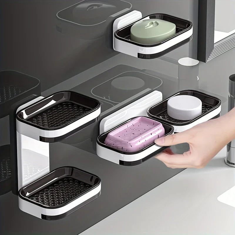 Leaf Shape Self Draining Soap Dish Holder