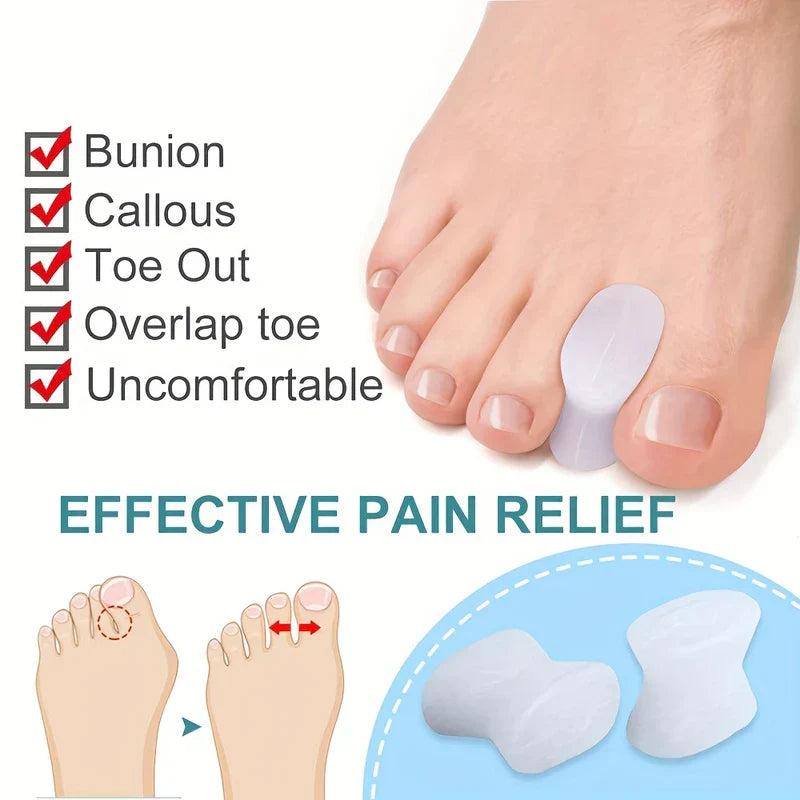 Leaf Shaped Gel Toe Separators (2pcs)