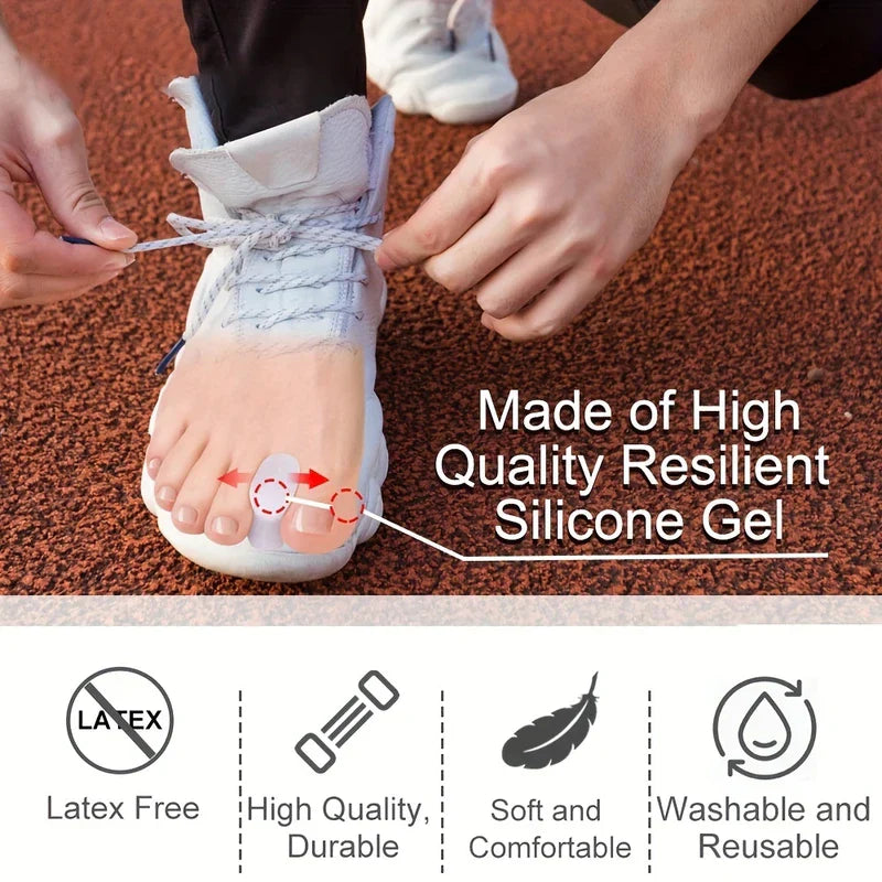 Leaf Shaped Gel Toe Separators (2pcs)