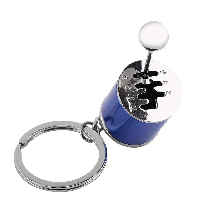 Leather keychain holder attached to a set of keys
