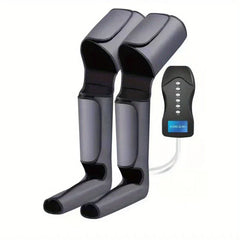 Leg Air Compression Massager - Full leg wrap set with connected wired control unit
