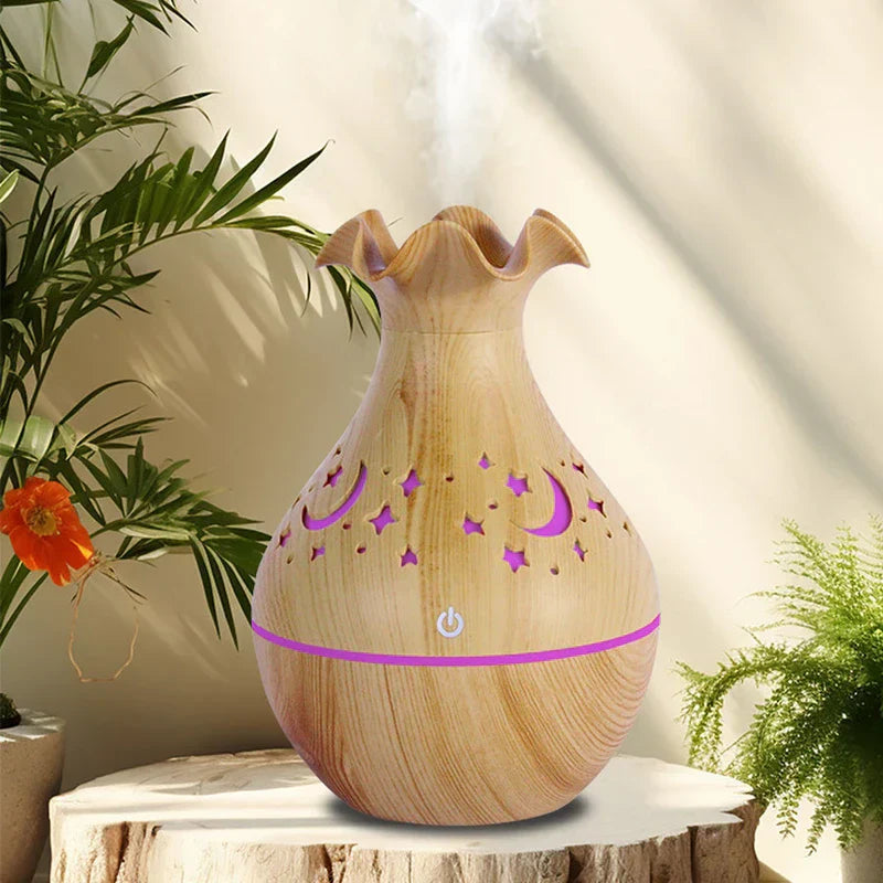 Light Wood Grain Aroma Essential Oil Diffuser