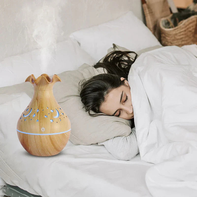 Light Wood Grain Aroma Essential Oil Diffuser