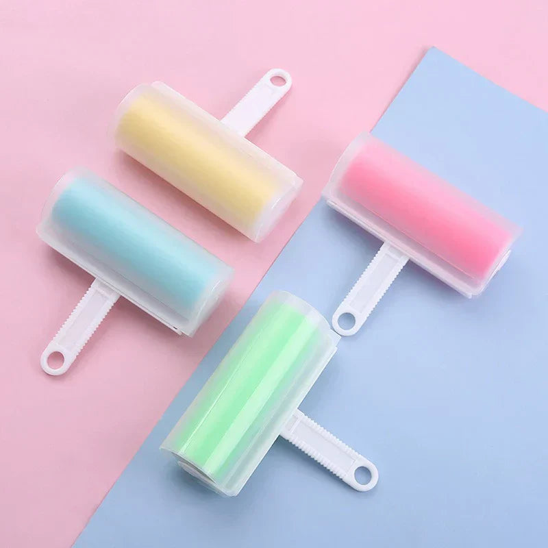 لقطة قريبة لشرائح رول إزالة الوبر اللاصقة