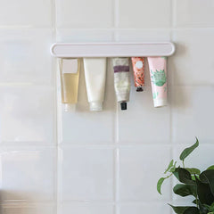 Facial cleanser holder wall mount rack holding skincare bottles