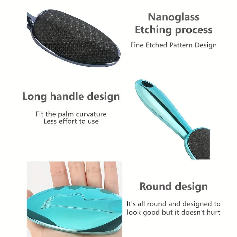 Long Handle Nano Glass Foot File Callus Scraper