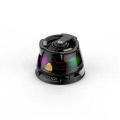 Magnetic levitating bluetooth speaker floating above its base on a desk