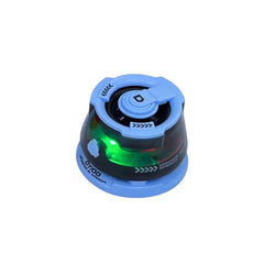 Floating Speaker - Small light blue and black speaker with green LED glow, shown against a plain white background.