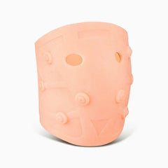 Knee Brace Compression Sleeve - Single peach magnetic silicone knee/elbow support brace, shown from a front angle against a white background