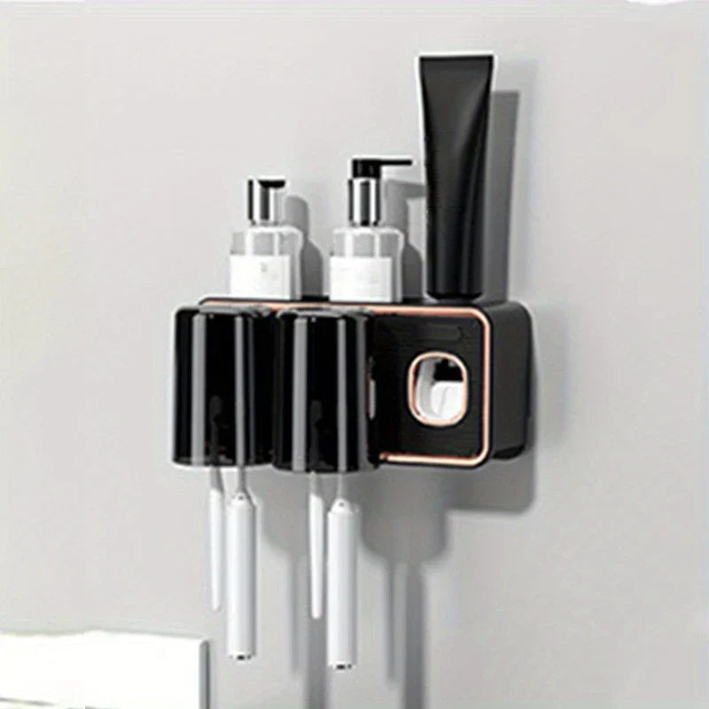 Magnetic Toothbrush Holder Set With Cups