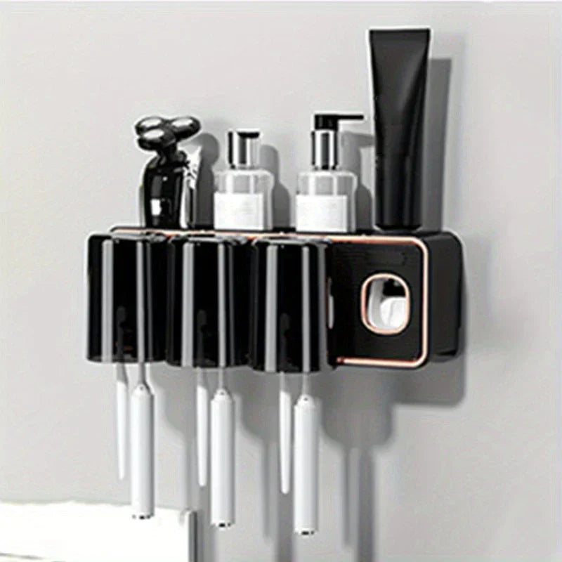 Magnetic Toothbrush Holder Set With Cups
