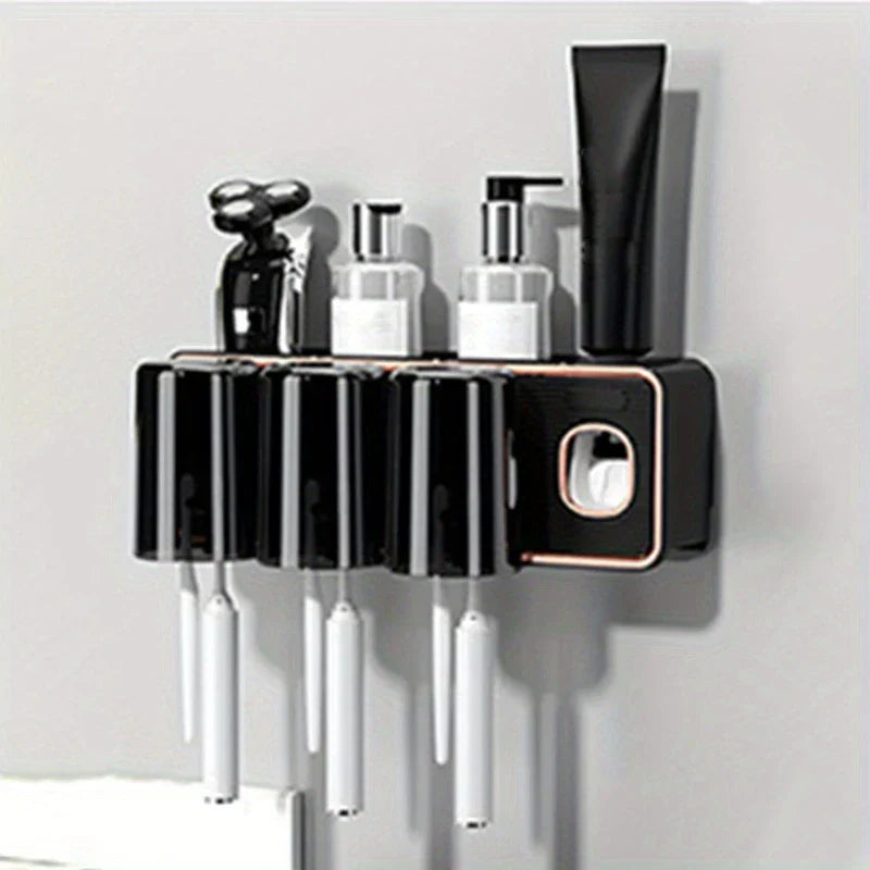 Magnetic Toothbrush Holder Set With Cups