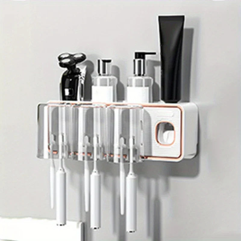 Magnetic Toothbrush Holder Set With Cups