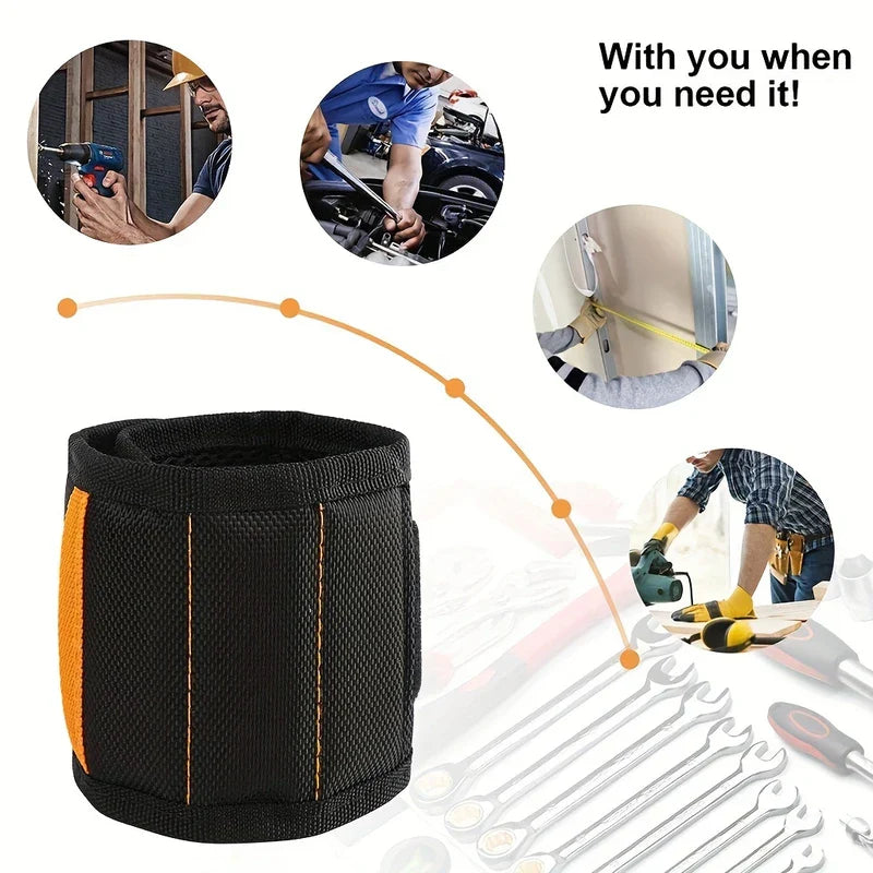 Magnetic Wristband Tool Holder for Screws Nails